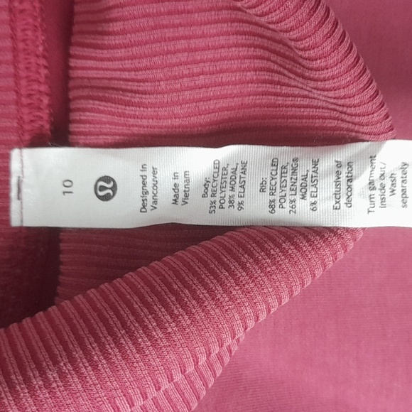 Lululemon Athletica Women Turtleneck Pullover Sweater Size 10 Pink - Picture 3 of 8